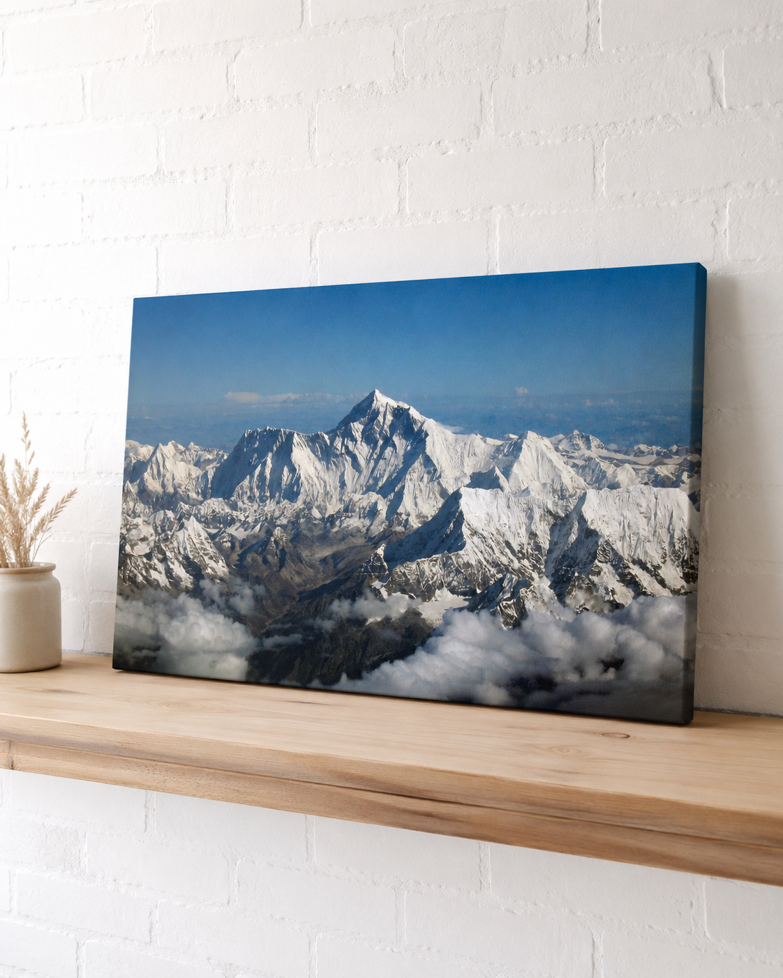 Mt. Everest Canvas Print Canada | Sagarmatha Nepal Wall Art by Hamro Print