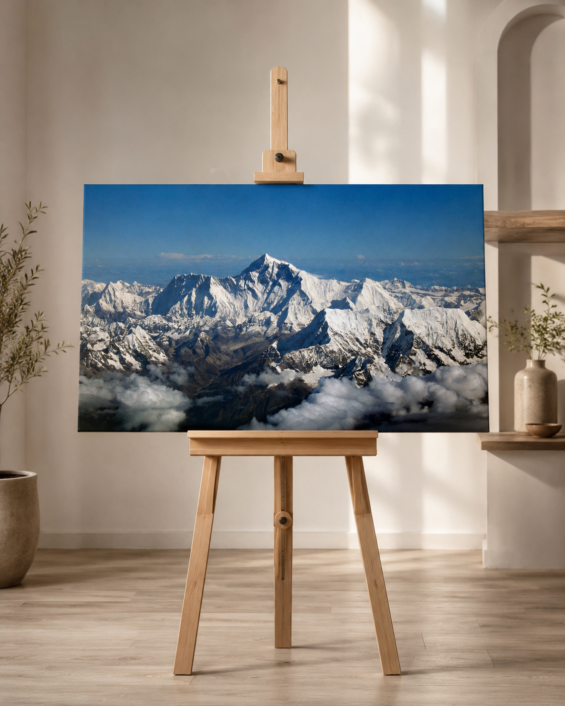 Mt. Everest Canvas Print Canada | Sagarmatha Nepal Wall Art by Hamro Print